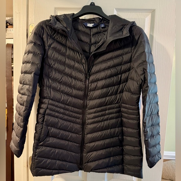 Lands’ End Women’s Wanderweight Packable Down Hooded Jacket - Picture 6 of 11